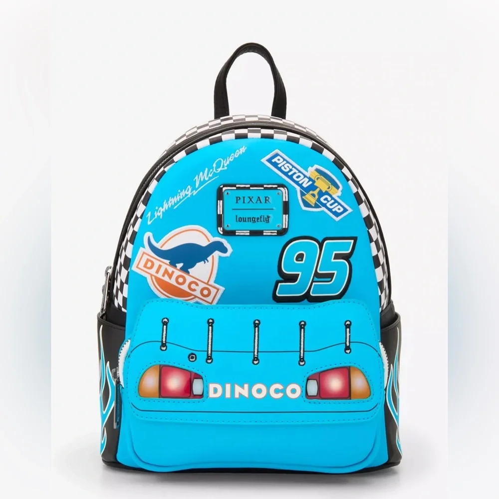 Loungefly Disney Pixar Cars Lightning McQueen Dinoco Light-Up Complete Set